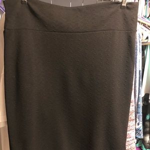Lularoe solid black Cassie skirt